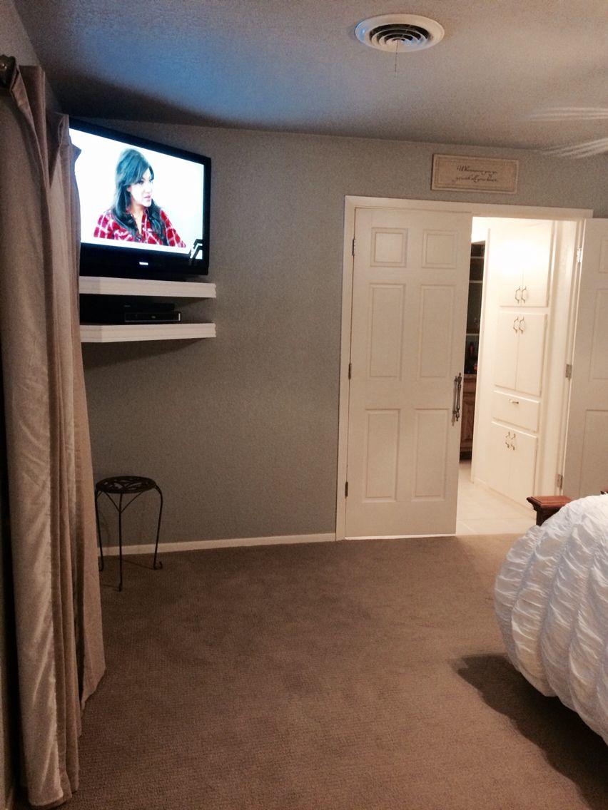 bedroom tv mounting ideas