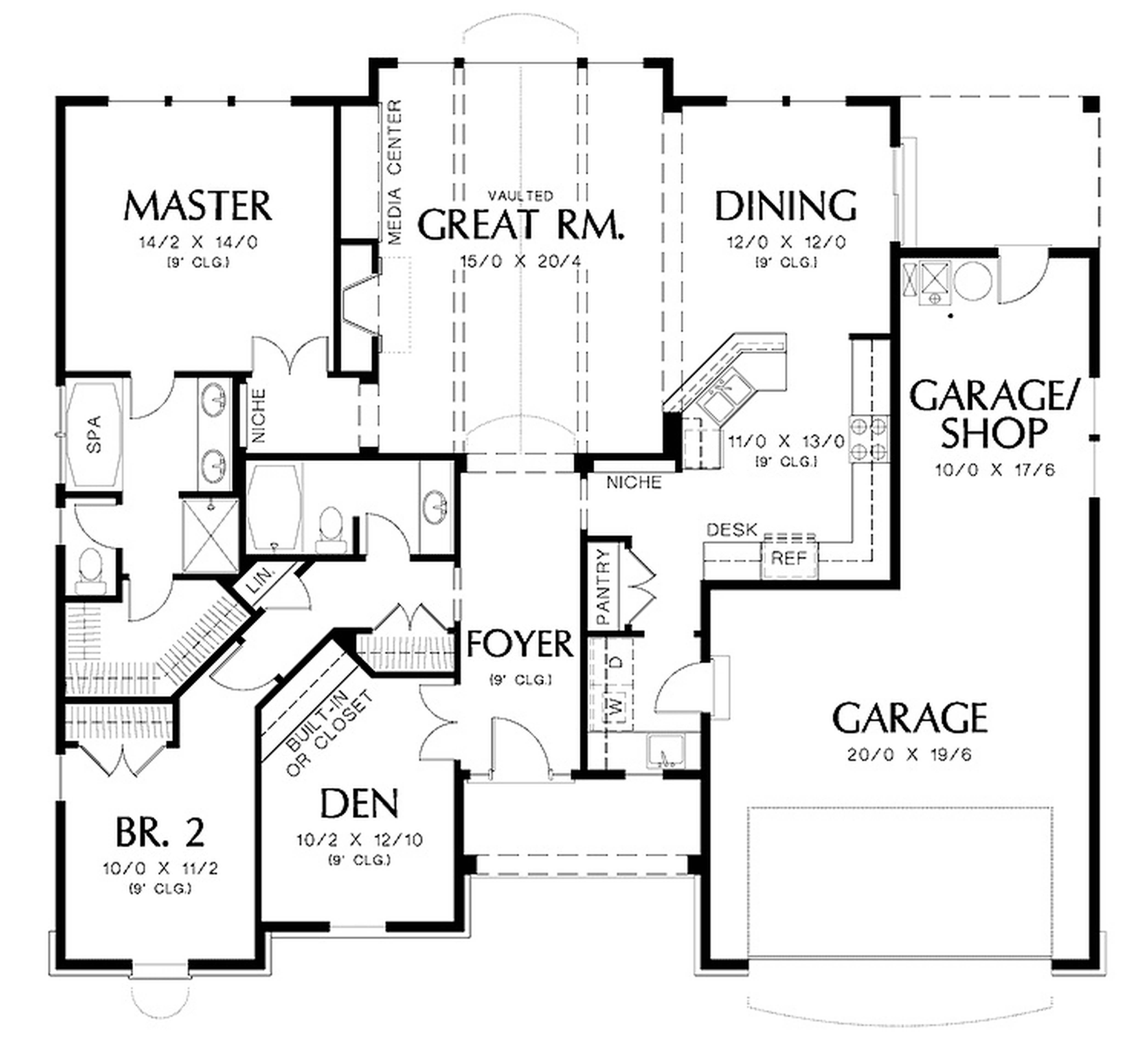 Technical architectural project house plan